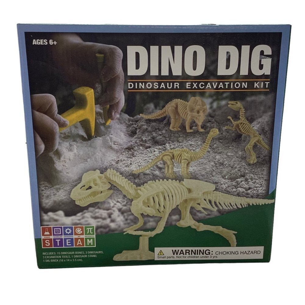 Dino Dig Dinosaur Fossil Excavation Kit STEAM 6+ Toy T-Rex‎ Tyrannosaurs Rex